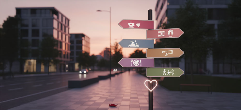 Mik a megfontolandó szempontok randi helyszínek tekintetében?