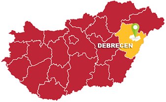 Debrecen és Hajdú-Bihar megye térkép