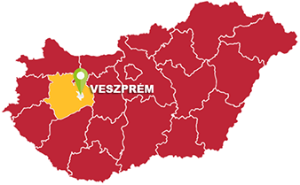 Veszprém és Veszprém megye térkép